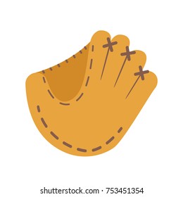 Baseball Glove. Flat Icon