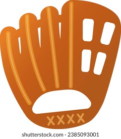 Baseball glove icon.The background is transparent.