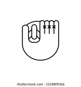 Baseball glove icon. Element of american sport icon