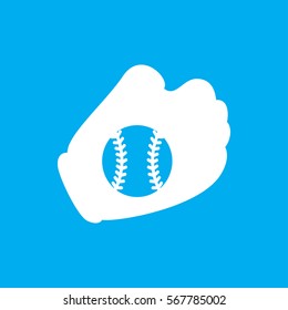 Baseball Glove Icon Illustration Isolated Vector Stock Vector (Royalty ...