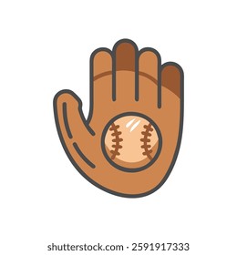 Baseball glove icon representing sports and athletics.