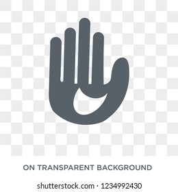 Baseball glove icon. Trendy flat vector Baseball glove icon on transparent background from sport collection. 