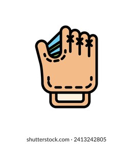 Baseball Glove Icon Vector Illustration