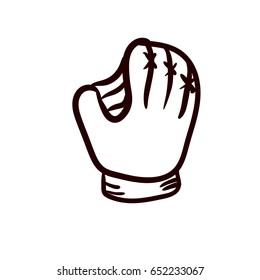  baseball glove icon vector illustration