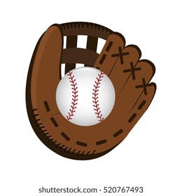 baseball glove icon white background