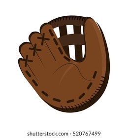 baseball glove icon white background