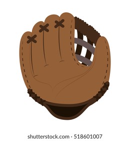 baseball glove icon yellow background