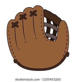baseball glove isolated icon