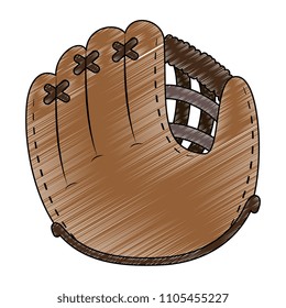 baseball glove isolated icon