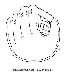 baseball glove isolated icon