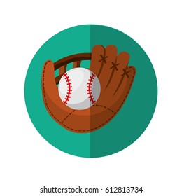 baseball glove isolated icon