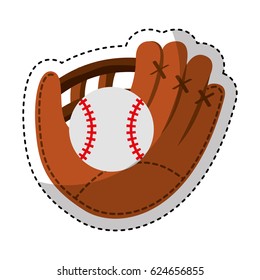 baseball glove isolated icon