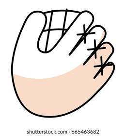 baseball glove isolated icon