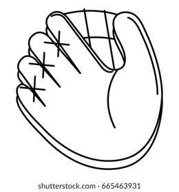 baseball glove isolated icon