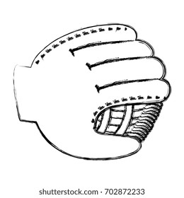 baseball glove isolated icon