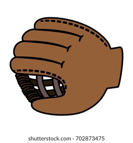 baseball glove isolated icon