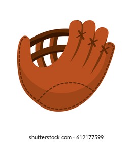 baseball glove isolated icon vector illustration design