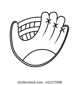 baseball glove isolated icon vector illustration design