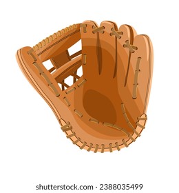 Baseball glove. Isolated on white background. Vector illustration.