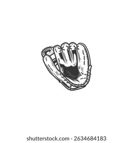 Baseball Glove and mitts Icon flat vector design