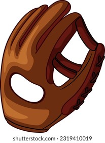 Baseball Glove on White Background illustration