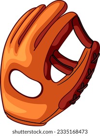 Baseball Glove on White Background illustration