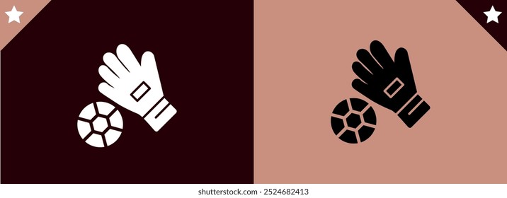 Baseball glove silhouette, high quality vector