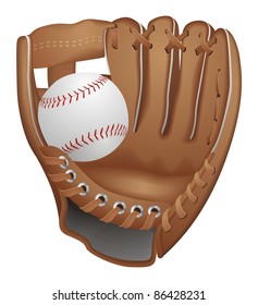 Baseball Glove Vector
