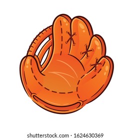 baseball glove vector. cartoon style vectot illustration