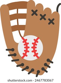 Baseball Gloves for Father-in-Laws or Stepdads Concept Vector Icon Design, Happy Fathers Day Symbol, Dads Gift Elements Sign, Parents Day Stock illustration