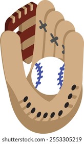 Baseball Gloves for Father-in-Laws or Stepdads Concept Vector Icon, Happy Fathers Day Symbol, Dads Gift Elements Sign, Parents Day Stock illustration