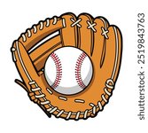 Baseball gloves vector illustration clipart. Ideal for sports-related designs, educational materials, and baseball-themed projects. Perfect for promoting athletic activities and team spirit.