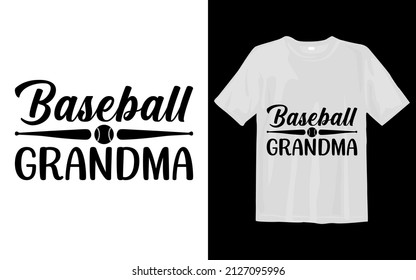 Baseball Grandma Svg T Shirt Design svg