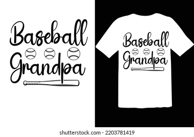Baseball Grandpa Svg Design File