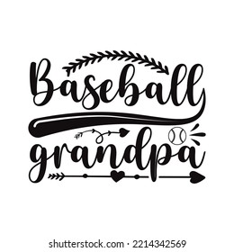 Baseball Grandpa SVG T-shirt Design