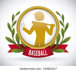 baseball graphic design , vector illustration