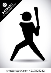 baseball graphic design , vector illustration