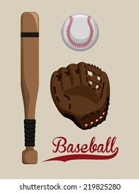baseball graphic design , vector illustration