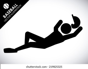 baseball graphic design , vector illustration