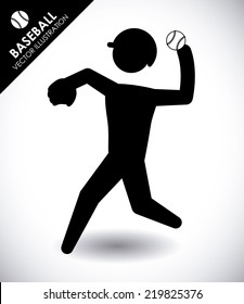 baseball graphic design , vector illustration