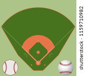Baseball green field. Sport background. Baseball Stadium diamond Playgroung template with white lines. vector markup