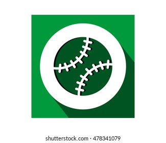 baseball green sports equipment tool utensil image vector icon