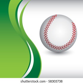 baseball green wave backdrop