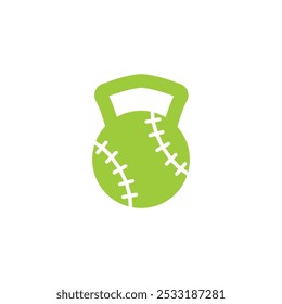 baseball gym logo design illustration