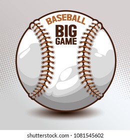 Baseball, hand drawn, drawing image vector illustration.