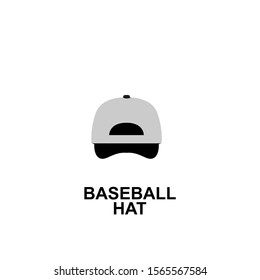 Baseball hat flat logo icon design vector illustration