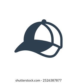 Icono del sombrero de béisbol, icono de la gorra de bola