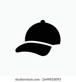 baseball hat icon fully editable vector template	