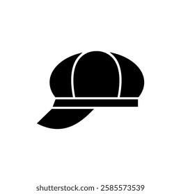 Baseball Hat Silhouette Icon Design