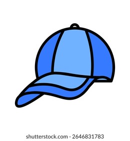 Baseball hat sketch icon on white background